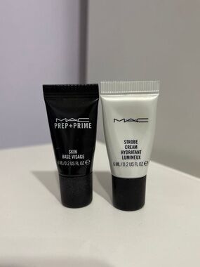 MAC Prep + Prime Skin Base Visage and MAC Strobe Cream Samples
